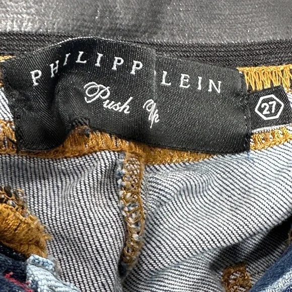 Philipp Plein special edition on push-up low rise jegging jeans size 27 - Picture 8 of 10